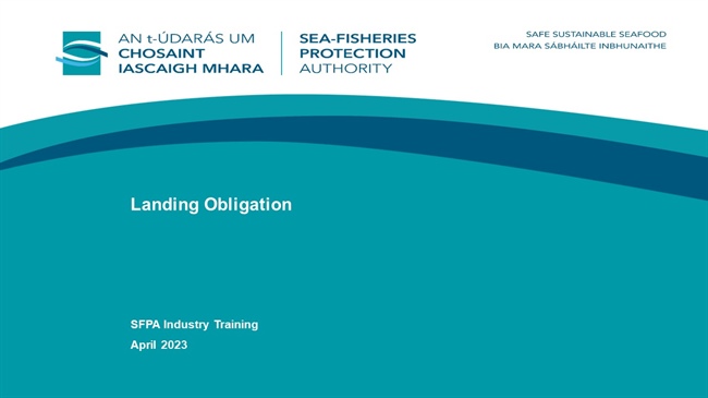 Sea-Fisheries Protection Authority Launches Training Video on Landing Obligation Compliance for the Fishing Industry